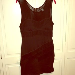 Rue 21 black flapper type sexy sheer dress SZ-L